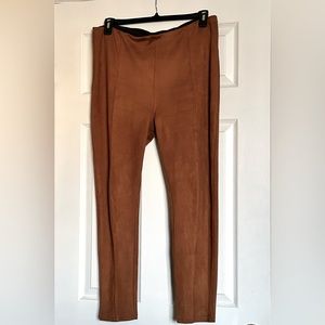 XL Simply Vera Wang Suede like Stretch Tummy Compression Legging